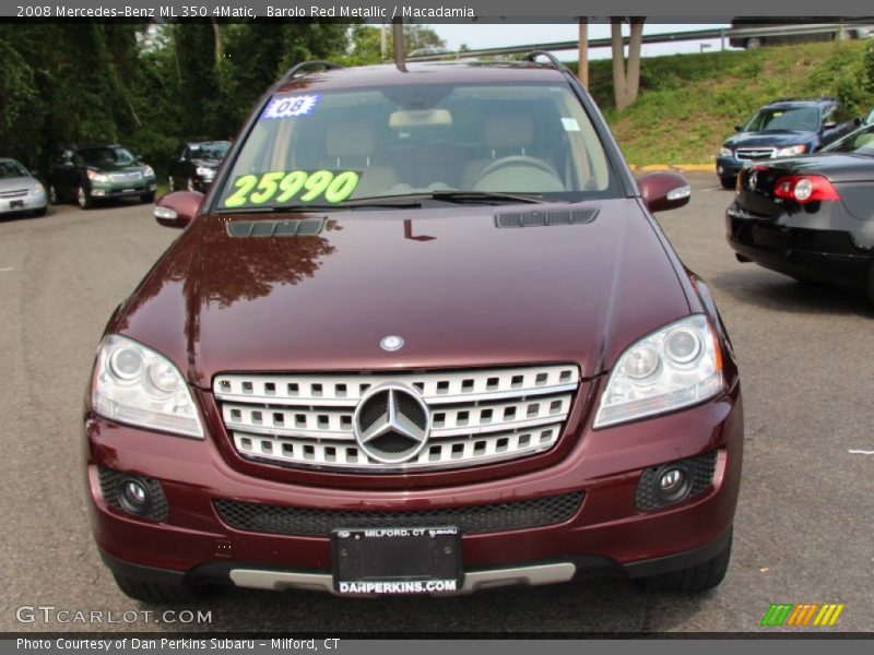 Barolo Red Metallic / Macadamia 2008 Mercedes-Benz ML 350 4Matic