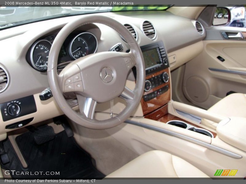 Barolo Red Metallic / Macadamia 2008 Mercedes-Benz ML 350 4Matic
