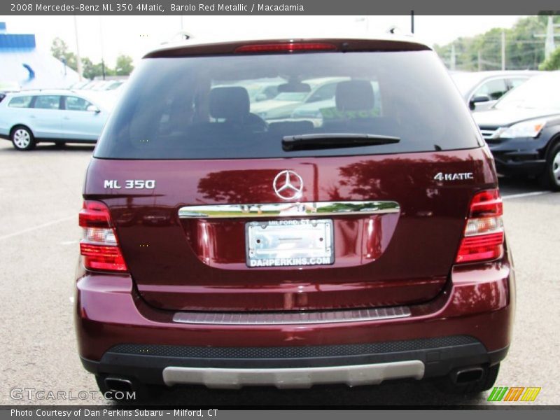Barolo Red Metallic / Macadamia 2008 Mercedes-Benz ML 350 4Matic