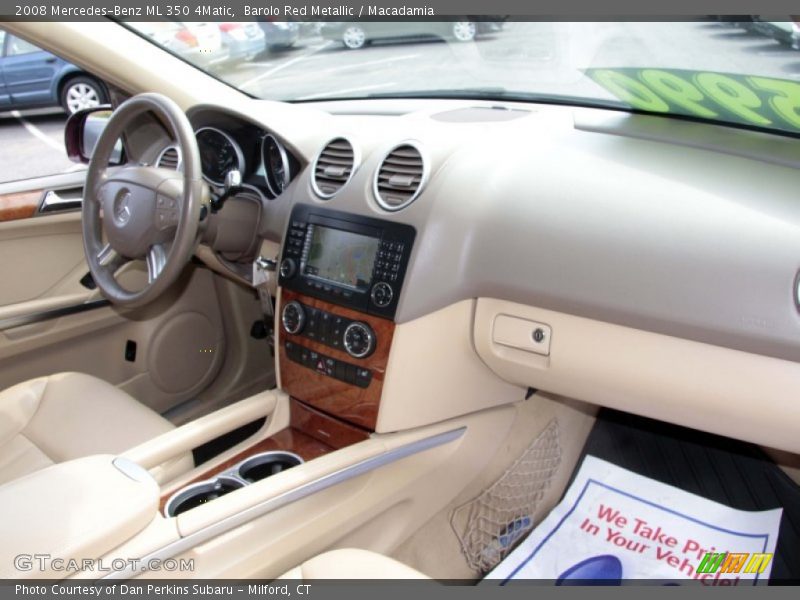 Barolo Red Metallic / Macadamia 2008 Mercedes-Benz ML 350 4Matic