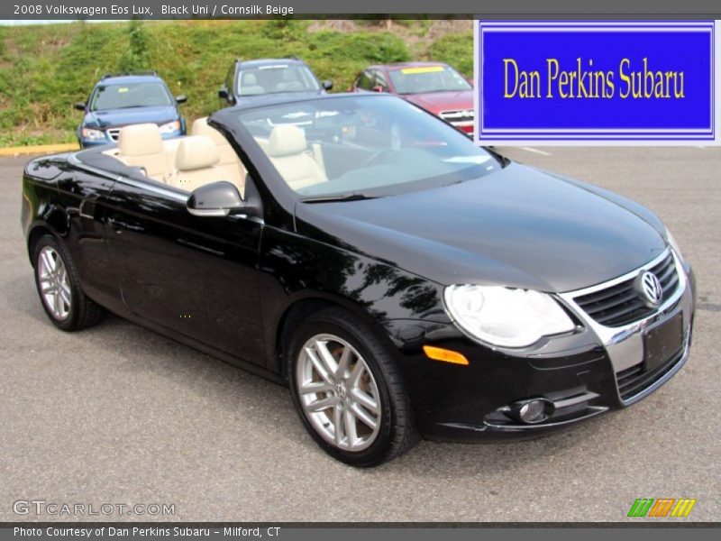 Black Uni / Cornsilk Beige 2008 Volkswagen Eos Lux