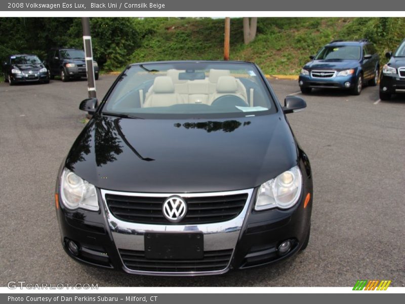 Black Uni / Cornsilk Beige 2008 Volkswagen Eos Lux