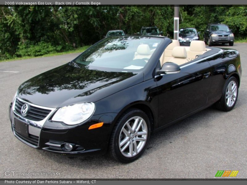 Black Uni / Cornsilk Beige 2008 Volkswagen Eos Lux