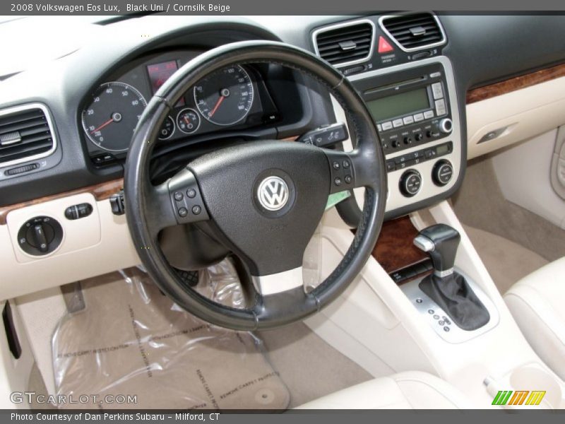 Black Uni / Cornsilk Beige 2008 Volkswagen Eos Lux