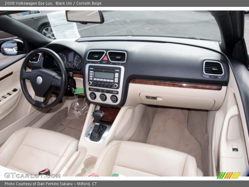 Black Uni / Cornsilk Beige 2008 Volkswagen Eos Lux