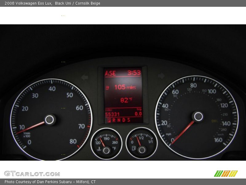 Black Uni / Cornsilk Beige 2008 Volkswagen Eos Lux