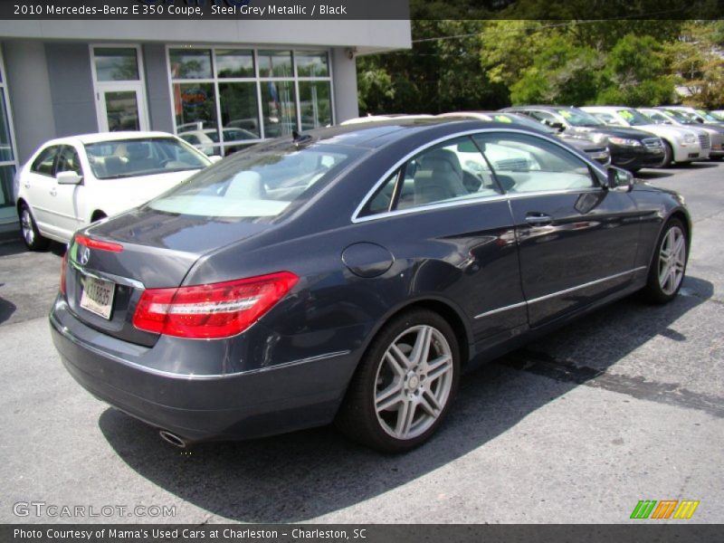 Steel Grey Metallic / Black 2010 Mercedes-Benz E 350 Coupe