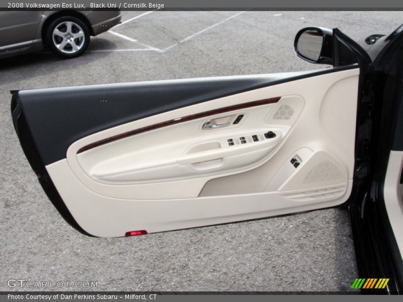 Black Uni / Cornsilk Beige 2008 Volkswagen Eos Lux
