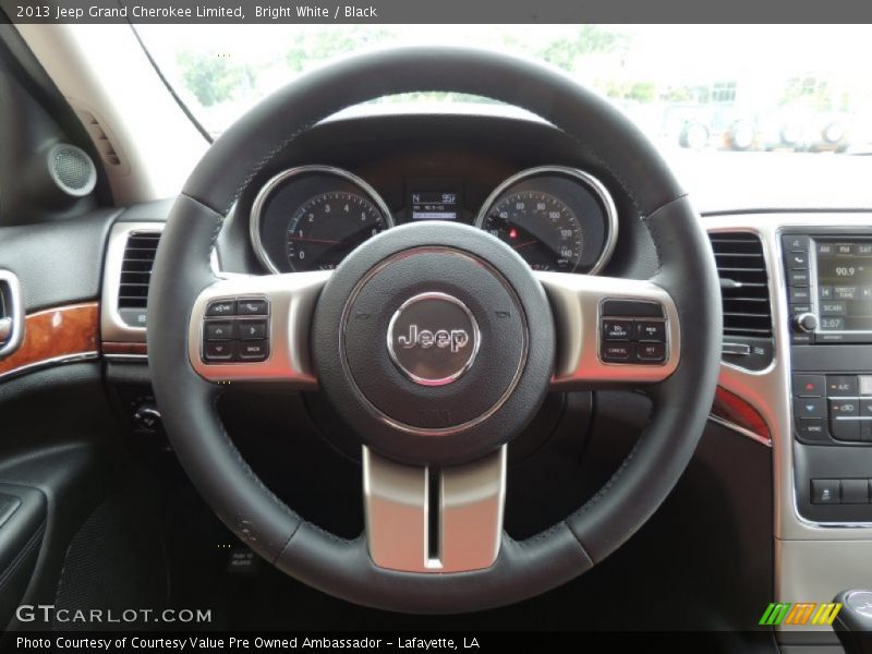 Bright White / Black 2013 Jeep Grand Cherokee Limited