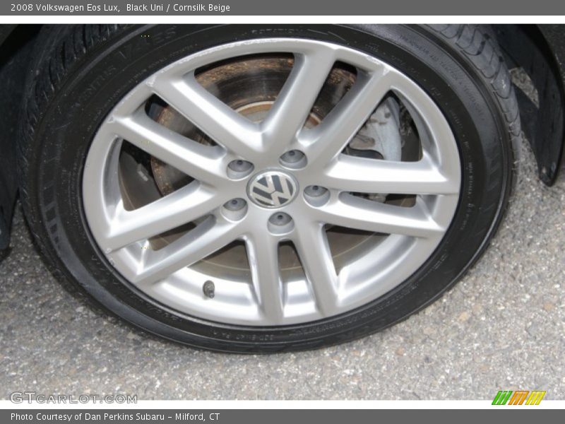 Black Uni / Cornsilk Beige 2008 Volkswagen Eos Lux