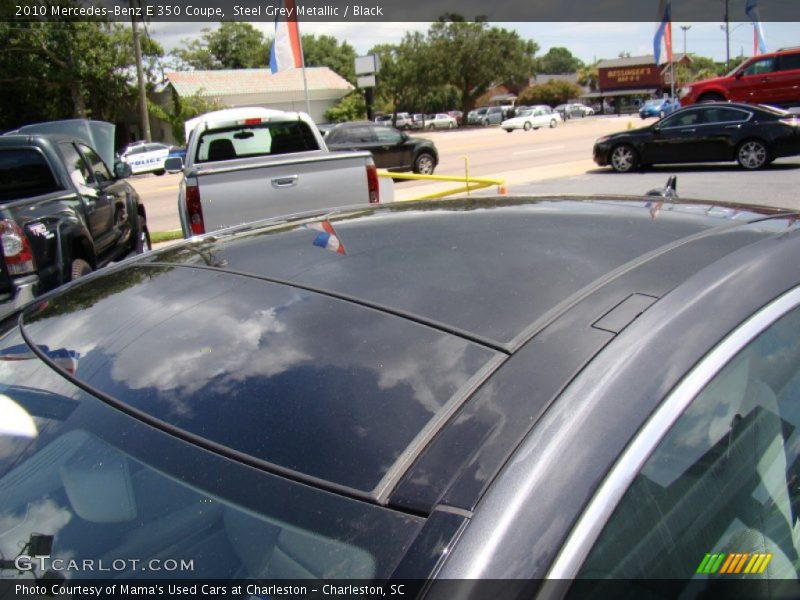 Steel Grey Metallic / Black 2010 Mercedes-Benz E 350 Coupe