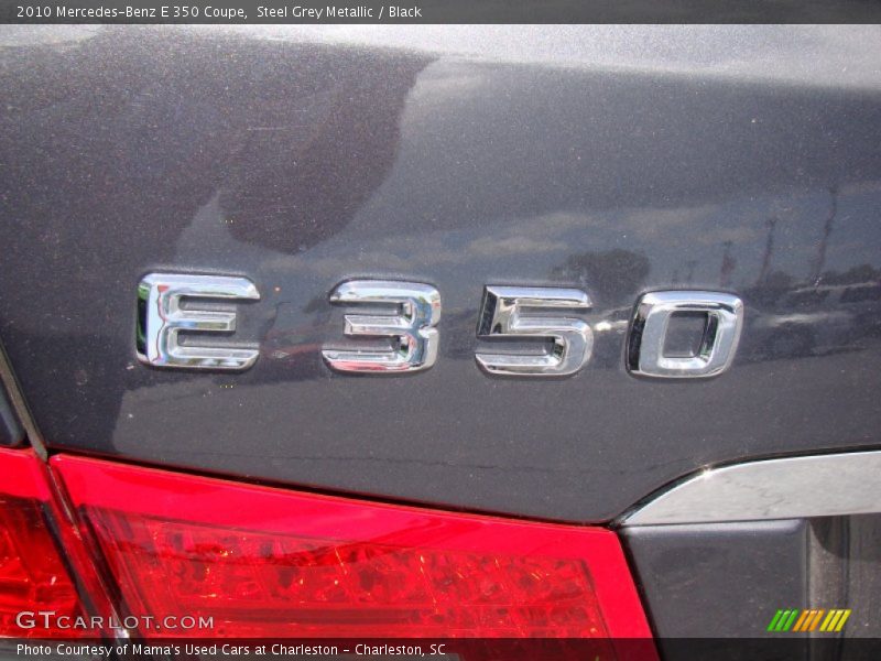 Steel Grey Metallic / Black 2010 Mercedes-Benz E 350 Coupe