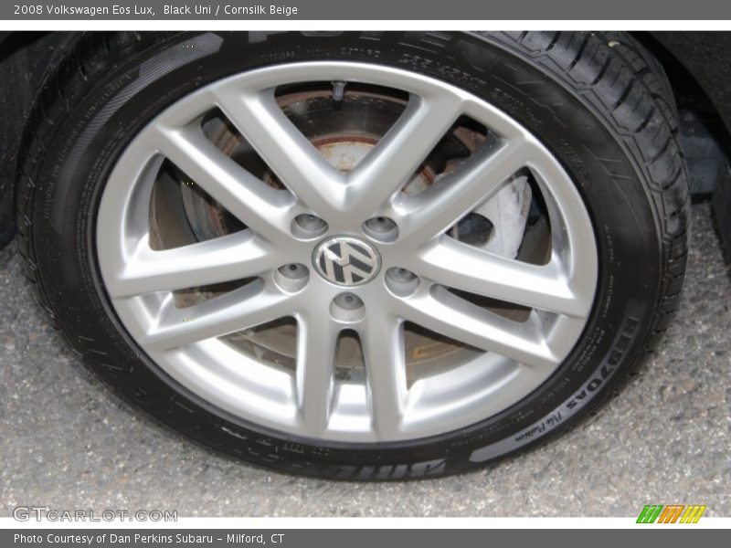 Black Uni / Cornsilk Beige 2008 Volkswagen Eos Lux