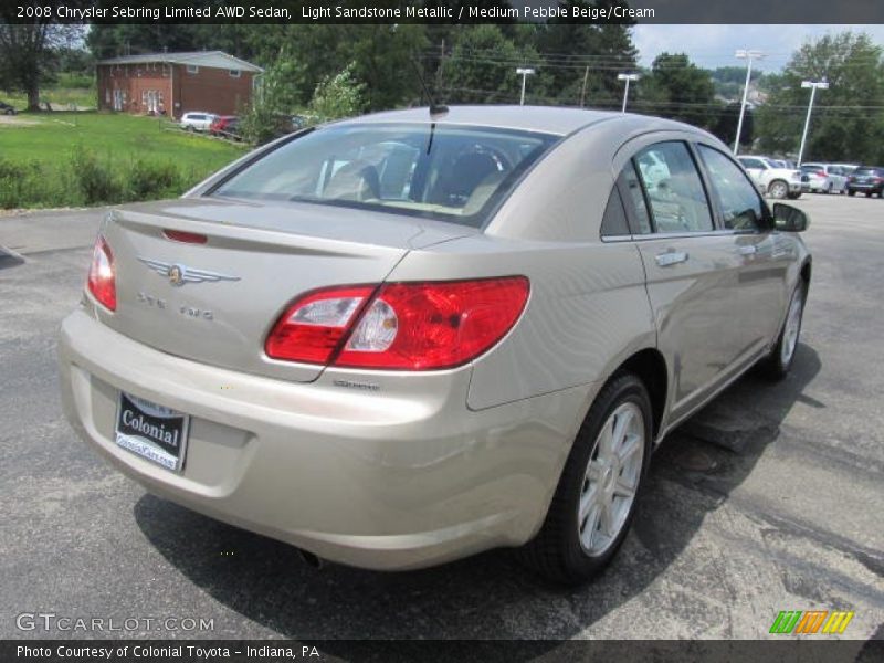Light Sandstone Metallic / Medium Pebble Beige/Cream 2008 Chrysler Sebring Limited AWD Sedan