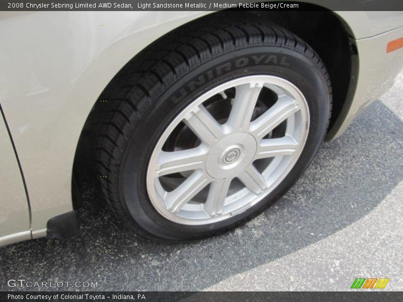 Light Sandstone Metallic / Medium Pebble Beige/Cream 2008 Chrysler Sebring Limited AWD Sedan