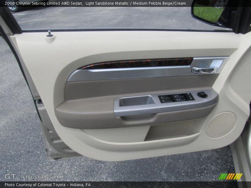 Light Sandstone Metallic / Medium Pebble Beige/Cream 2008 Chrysler Sebring Limited AWD Sedan
