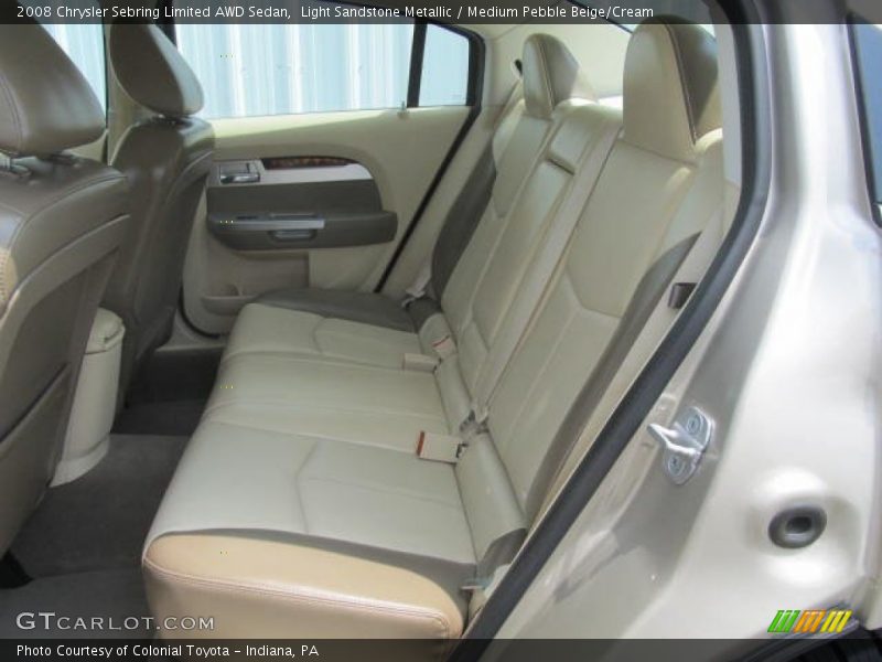 Rear Seat of 2008 Sebring Limited AWD Sedan