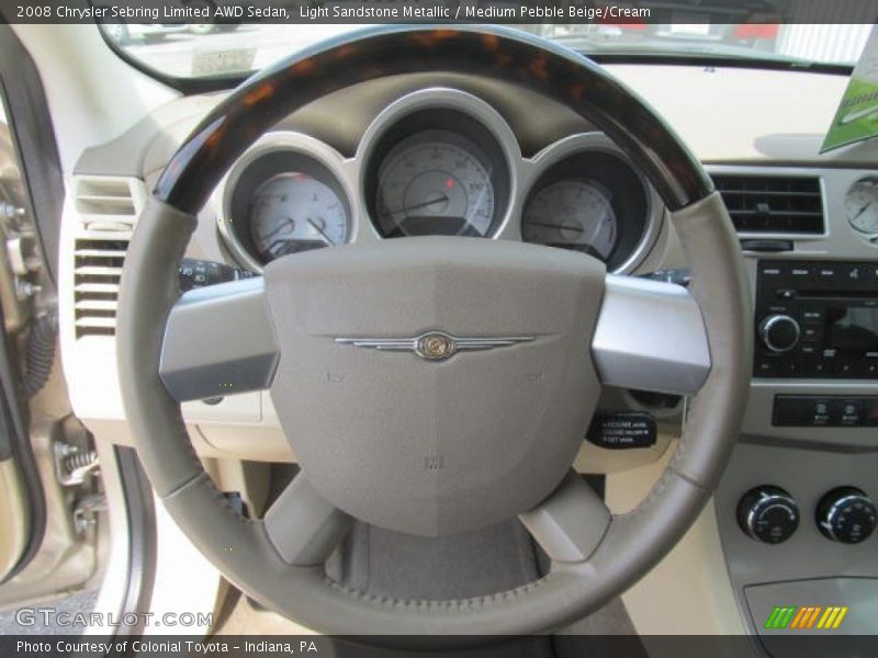  2008 Sebring Limited AWD Sedan Steering Wheel