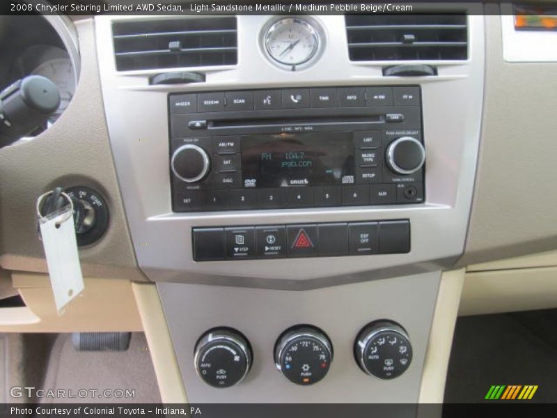 Controls of 2008 Sebring Limited AWD Sedan
