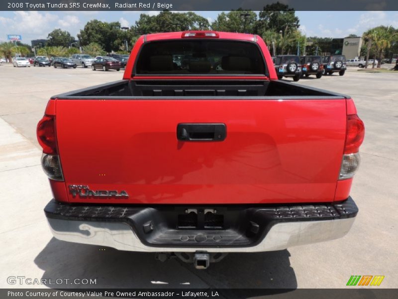 Radiant Red / Beige 2008 Toyota Tundra SR5 CrewMax