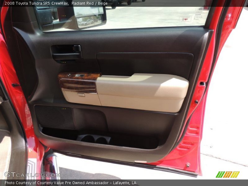 Radiant Red / Beige 2008 Toyota Tundra SR5 CrewMax