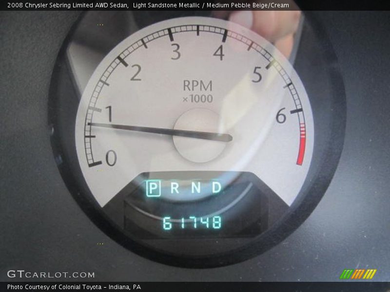Light Sandstone Metallic / Medium Pebble Beige/Cream 2008 Chrysler Sebring Limited AWD Sedan