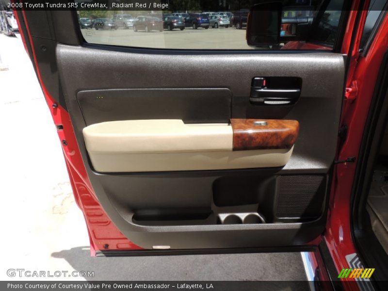 Radiant Red / Beige 2008 Toyota Tundra SR5 CrewMax