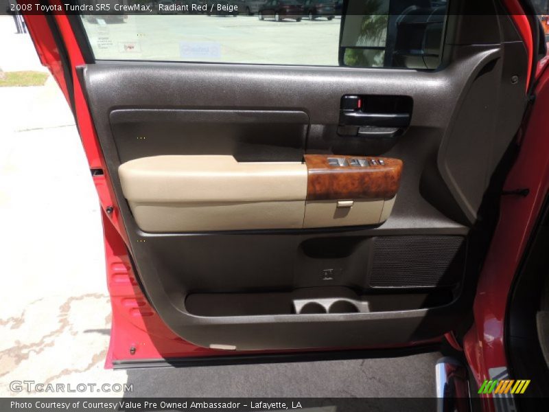 Radiant Red / Beige 2008 Toyota Tundra SR5 CrewMax