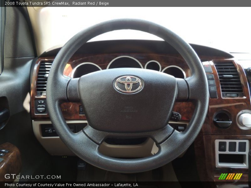 Radiant Red / Beige 2008 Toyota Tundra SR5 CrewMax