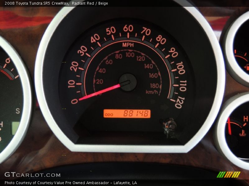 Radiant Red / Beige 2008 Toyota Tundra SR5 CrewMax