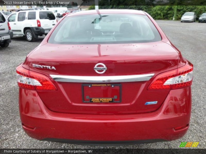 Red Brick / Charcoal 2013 Nissan Sentra S