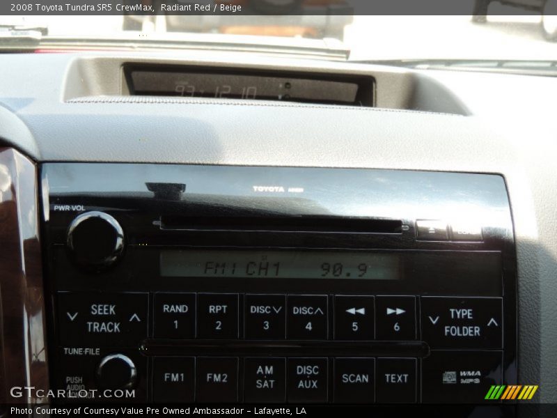 Radiant Red / Beige 2008 Toyota Tundra SR5 CrewMax