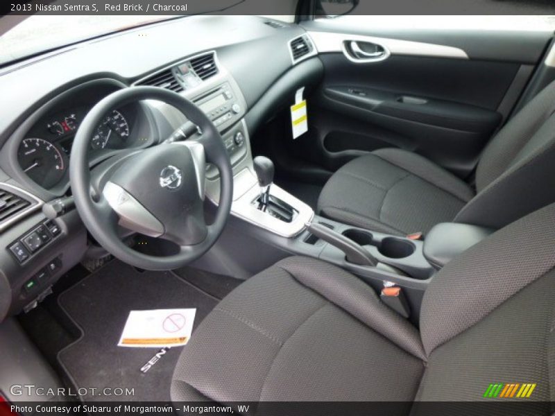 Red Brick / Charcoal 2013 Nissan Sentra S