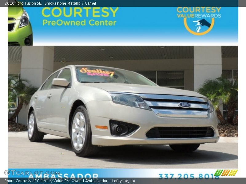 Smokestone Metallic / Camel 2010 Ford Fusion SE