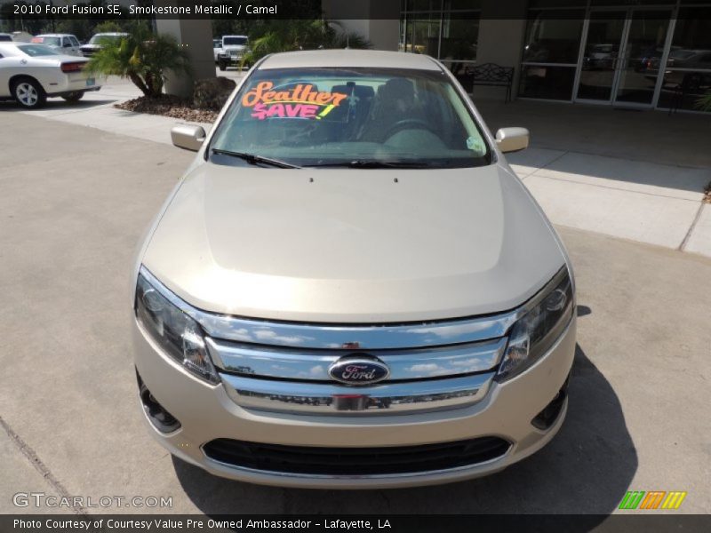 Smokestone Metallic / Camel 2010 Ford Fusion SE