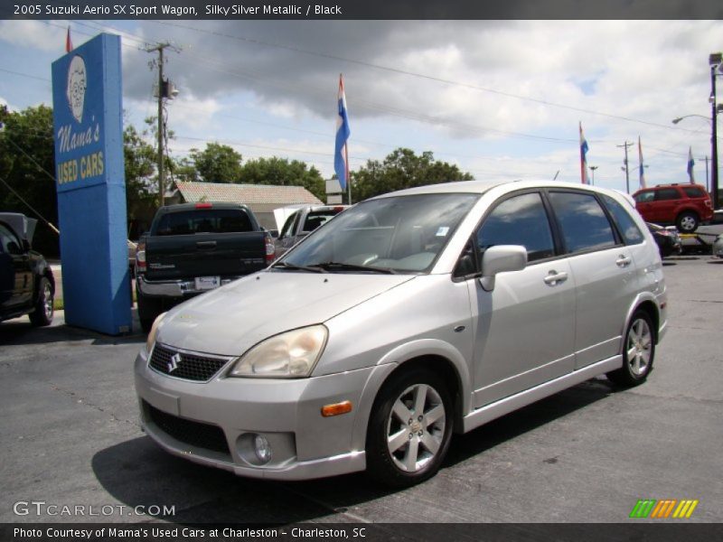 Silky Silver Metallic / Black 2005 Suzuki Aerio SX Sport Wagon