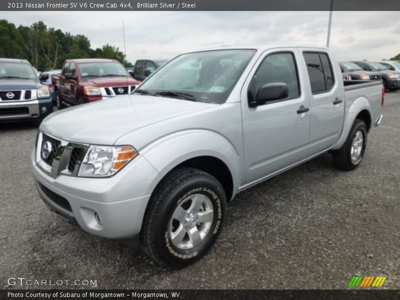 Brilliant Silver / Steel 2013 Nissan Frontier SV V6 Crew Cab 4x4