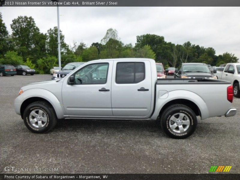 Brilliant Silver / Steel 2013 Nissan Frontier SV V6 Crew Cab 4x4
