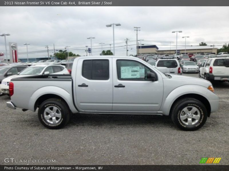Brilliant Silver / Steel 2013 Nissan Frontier SV V6 Crew Cab 4x4