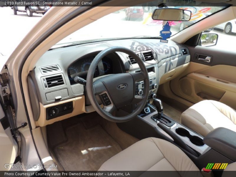 Smokestone Metallic / Camel 2010 Ford Fusion SE