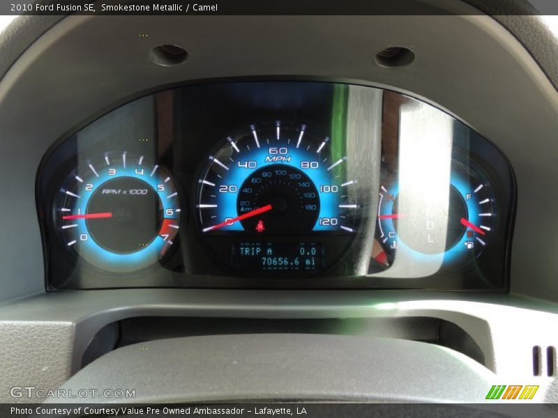 Smokestone Metallic / Camel 2010 Ford Fusion SE