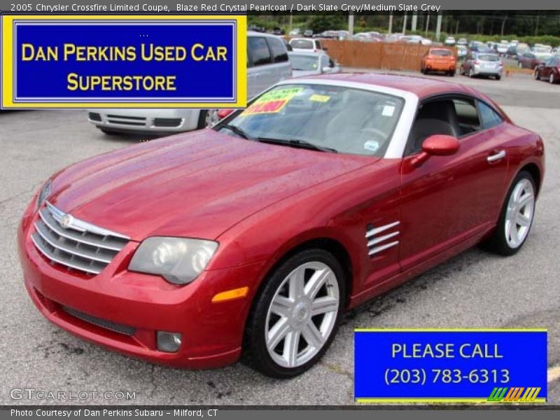 Blaze Red Crystal Pearlcoat / Dark Slate Grey/Medium Slate Grey 2005 Chrysler Crossfire Limited Coupe