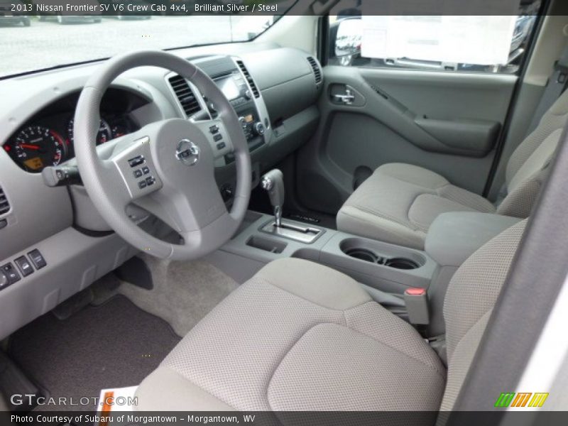 Brilliant Silver / Steel 2013 Nissan Frontier SV V6 Crew Cab 4x4