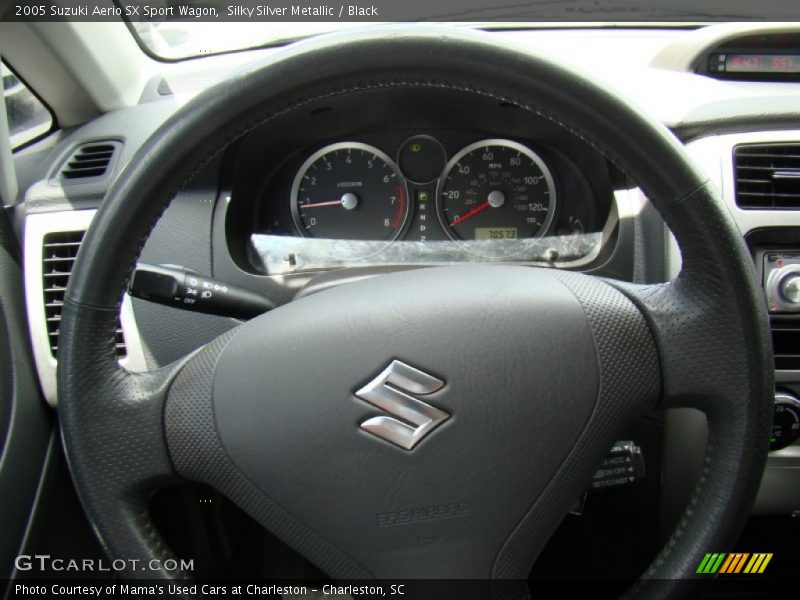 Silky Silver Metallic / Black 2005 Suzuki Aerio SX Sport Wagon