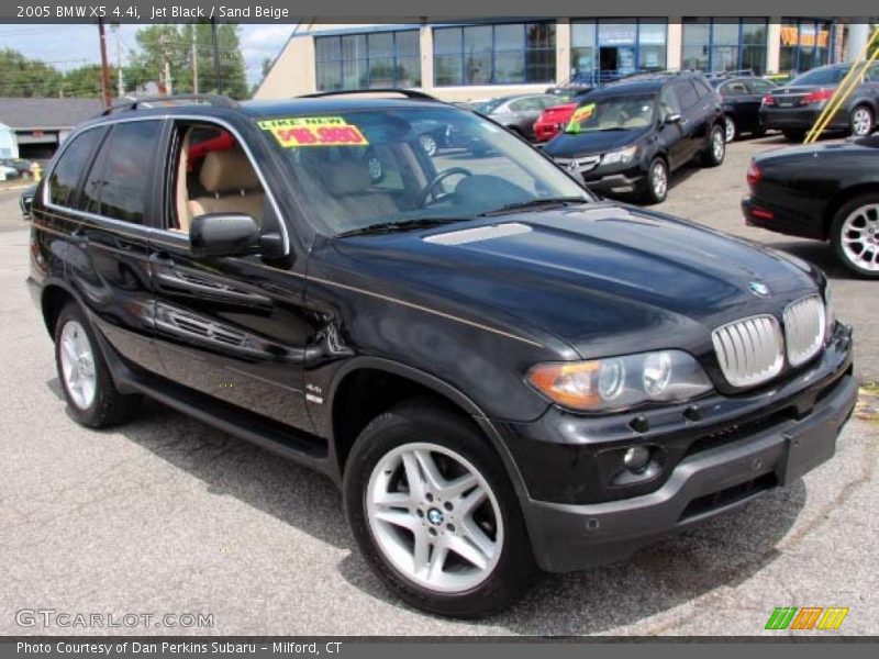 Jet Black / Sand Beige 2005 BMW X5 4.4i