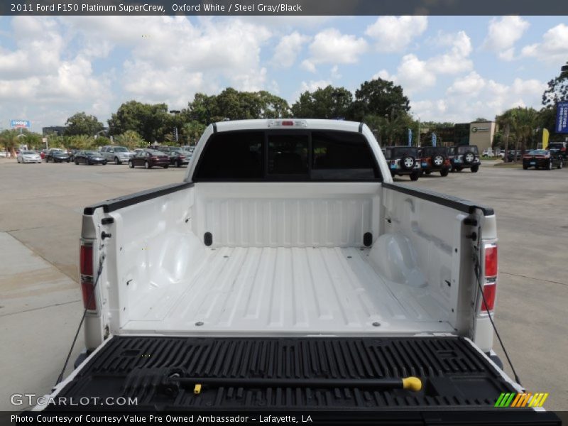 Oxford White / Steel Gray/Black 2011 Ford F150 Platinum SuperCrew