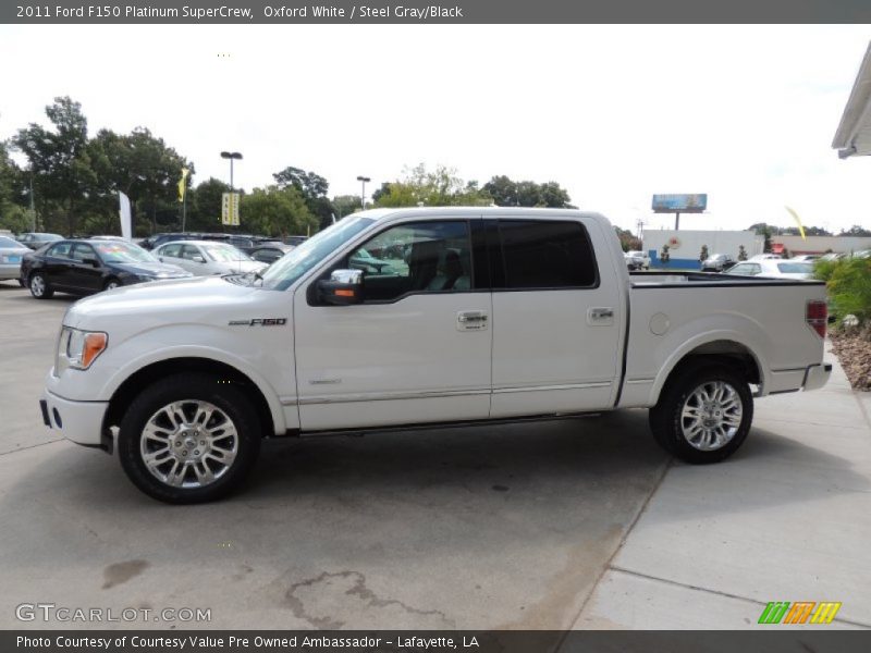Oxford White / Steel Gray/Black 2011 Ford F150 Platinum SuperCrew