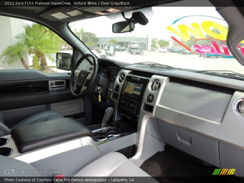 Oxford White / Steel Gray/Black 2011 Ford F150 Platinum SuperCrew