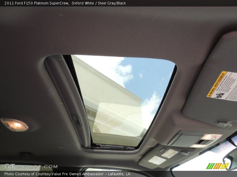 Oxford White / Steel Gray/Black 2011 Ford F150 Platinum SuperCrew