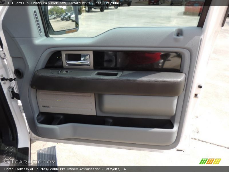 Oxford White / Steel Gray/Black 2011 Ford F150 Platinum SuperCrew